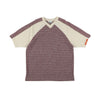 GRIDIRON T - SHIRT / ivory & burgundy check - TUCKSHOP