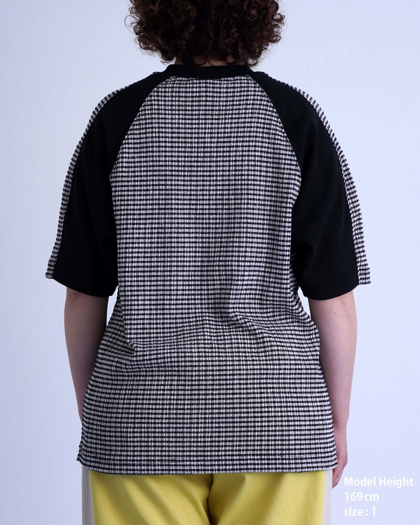GRIDIRON T - SHIRT / ivory & burgundy check - TUCKSHOP