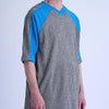GRIDIRON T - SHIRT / light blue & green check - TUCKSHOP