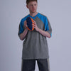 GRIDIRON T - SHIRT / light blue & green check - TUCKSHOP