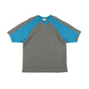 GRIDIRON T - SHIRT / light blue & green check - TUCKSHOP