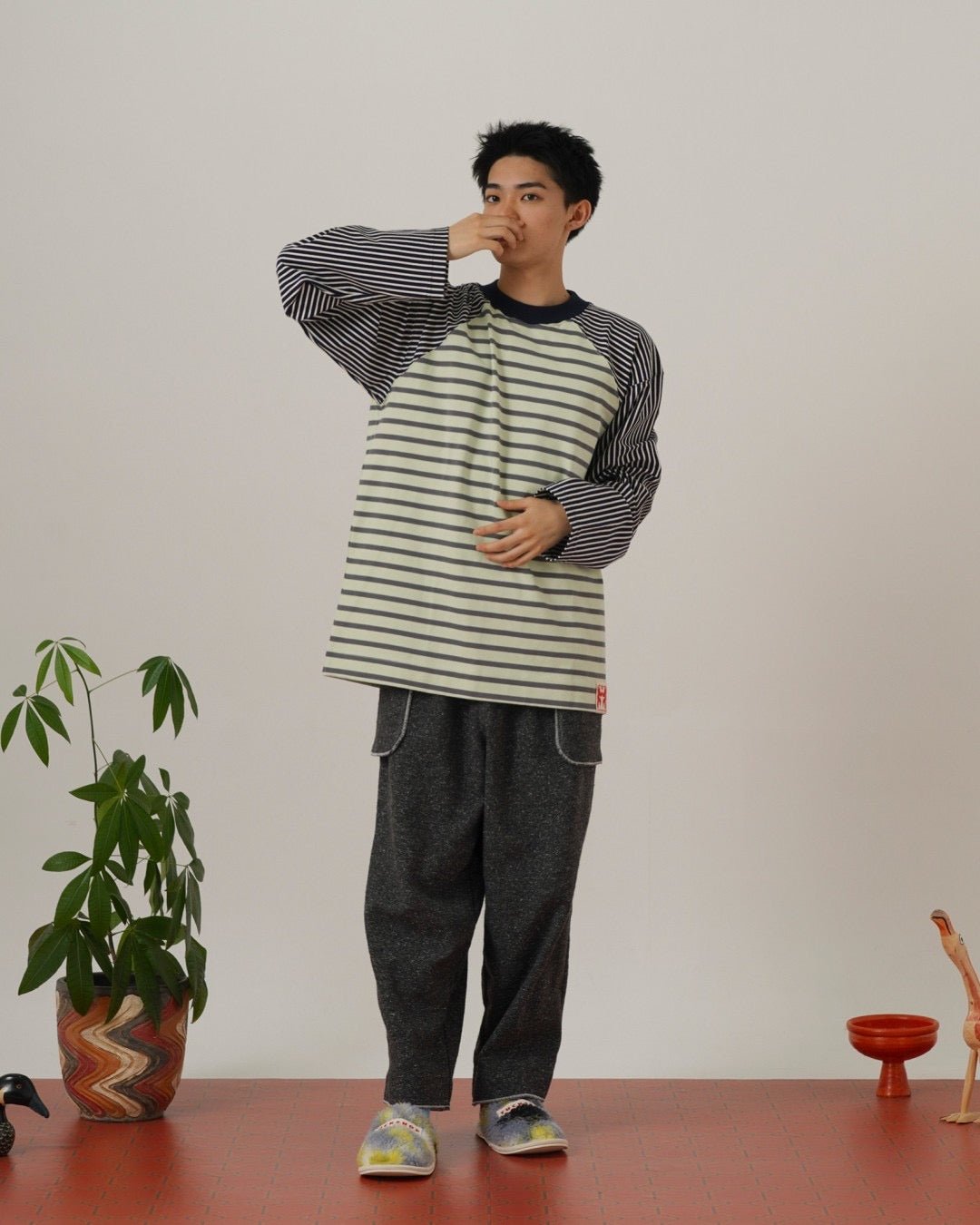 MULTICOLOR STRIPED LONG SLEEVE T - SHIRT - TUCKSHOP