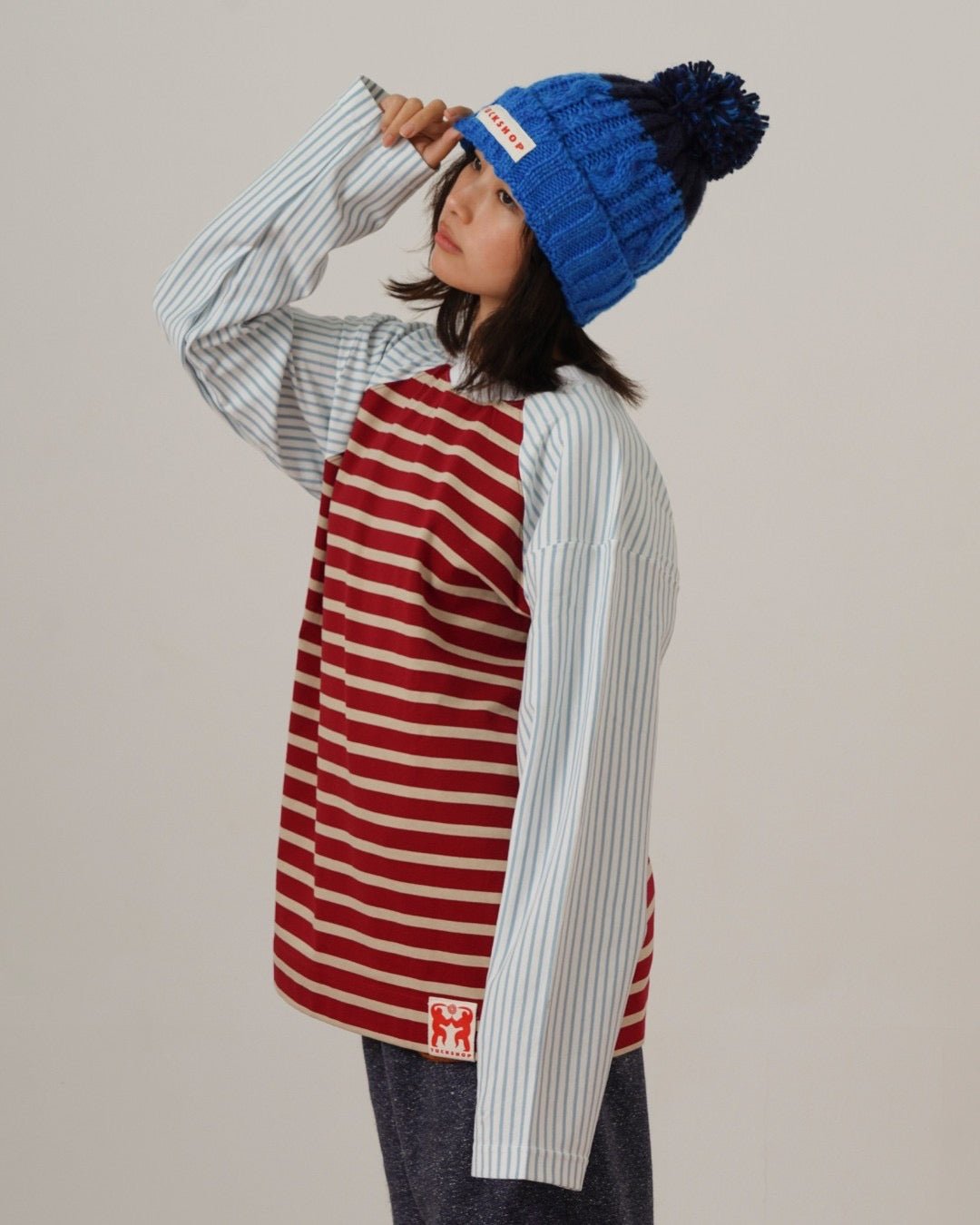 MULTICOLOR STRIPED LONG SLEEVE T - SHIRT - TUCKSHOP