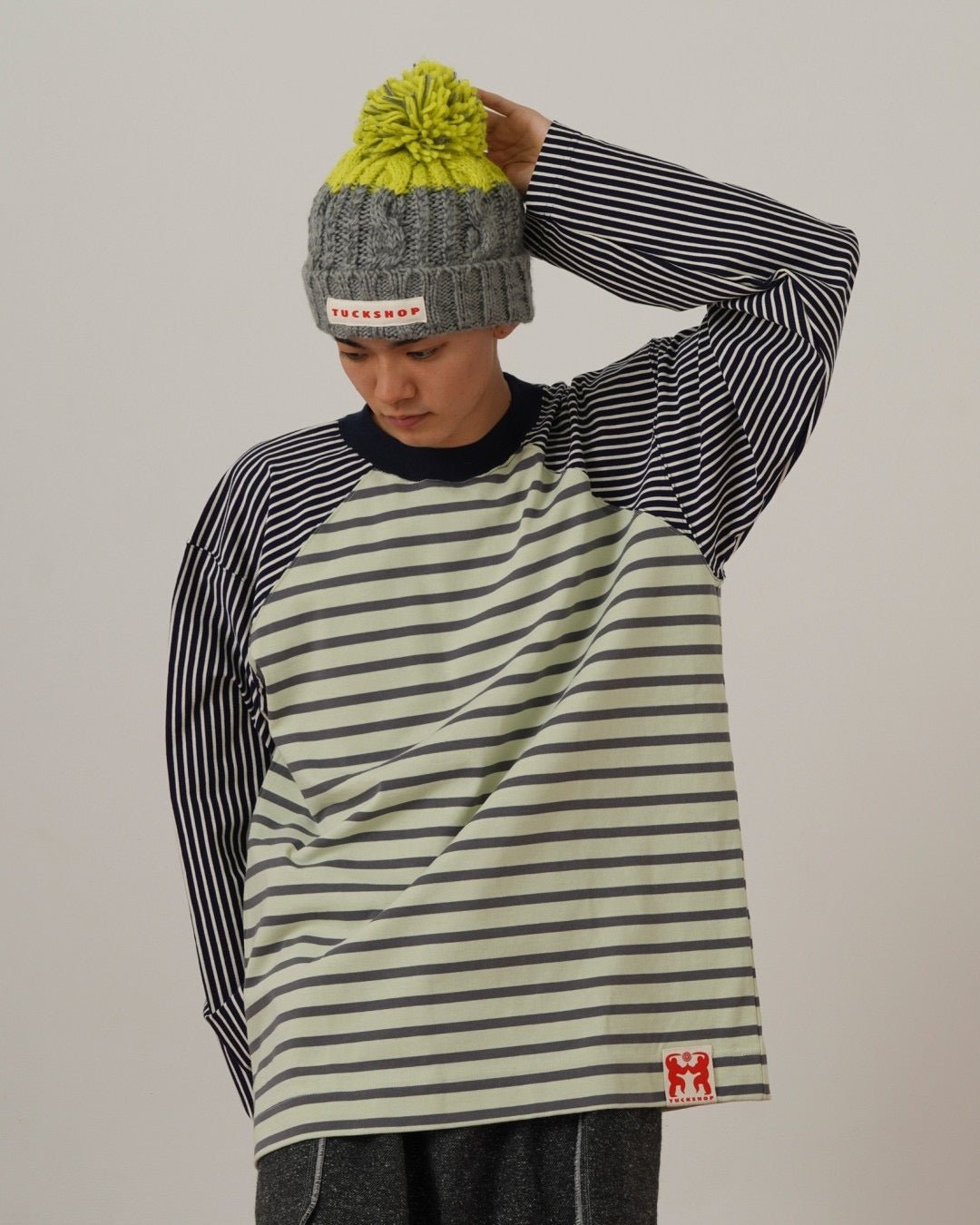 MULTICOLOR STRIPED LONG SLEEVE T - SHIRT - TUCKSHOP