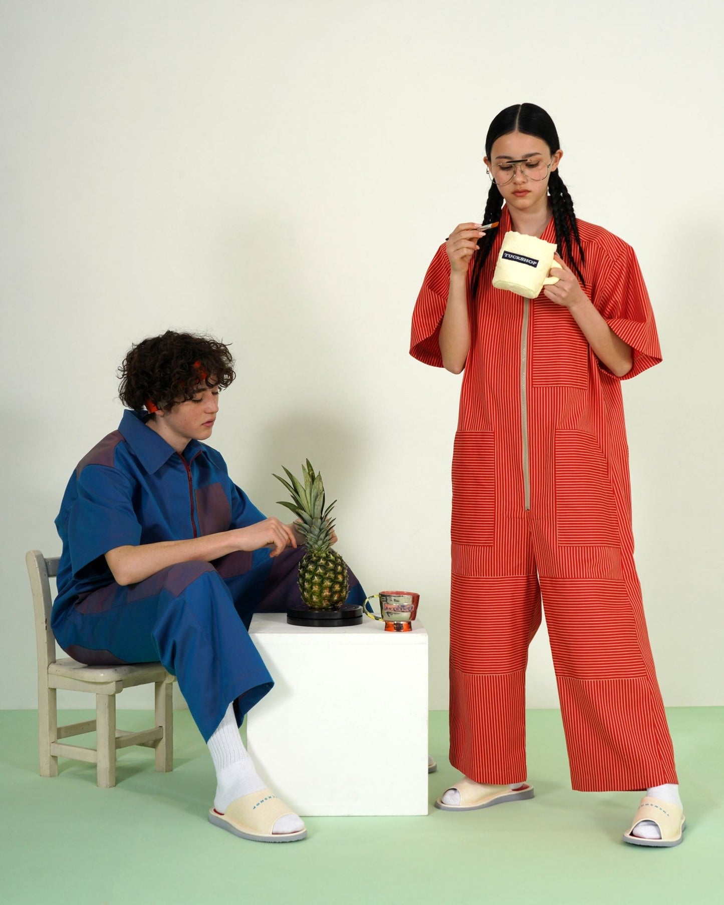 PANELED JUMPSUIT - TUCKSHOP