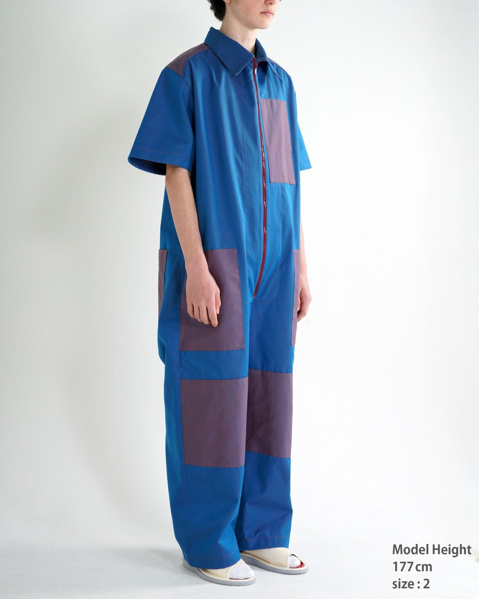 PANELED JUMPSUIT - TUCKSHOP