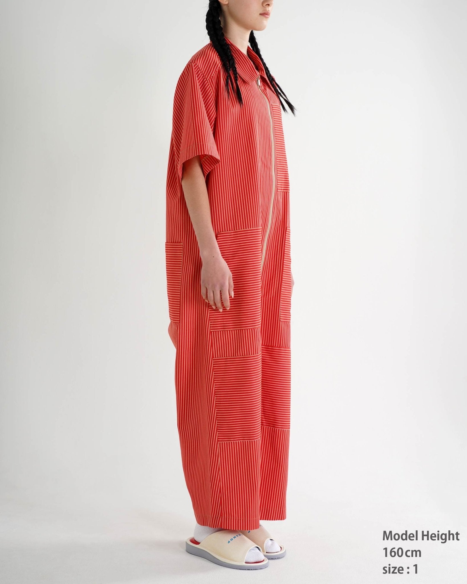PANELED JUMPSUIT - TUCKSHOP
