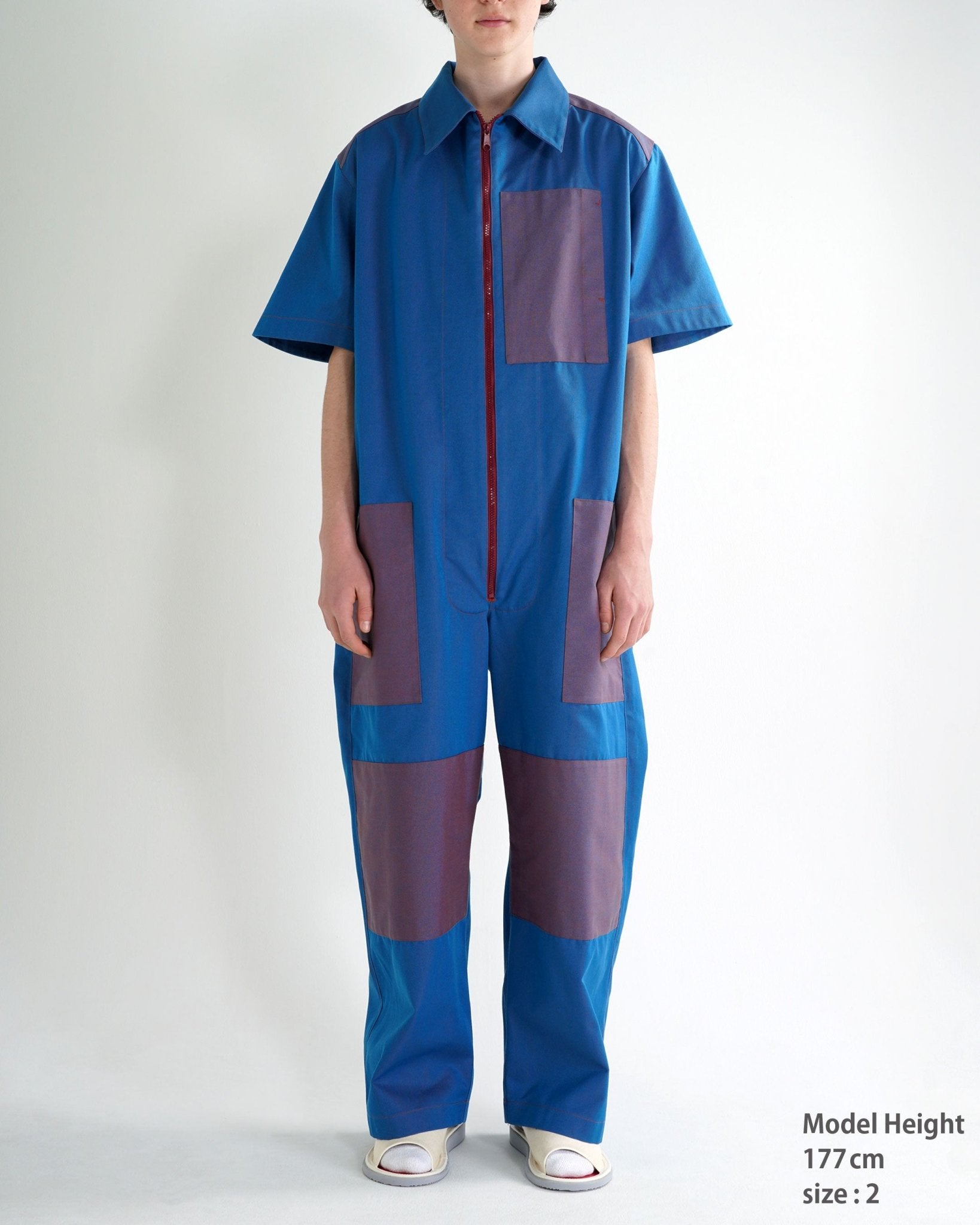 PANELED JUMPSUIT - TUCKSHOP
