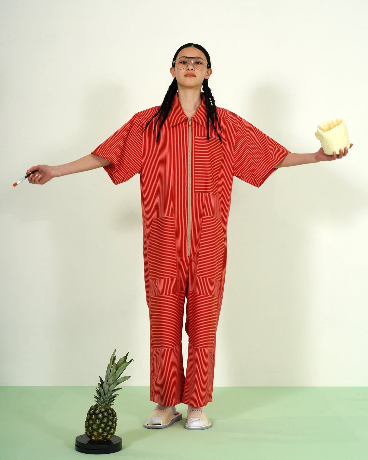 PANELED JUMPSUIT - TUCKSHOP