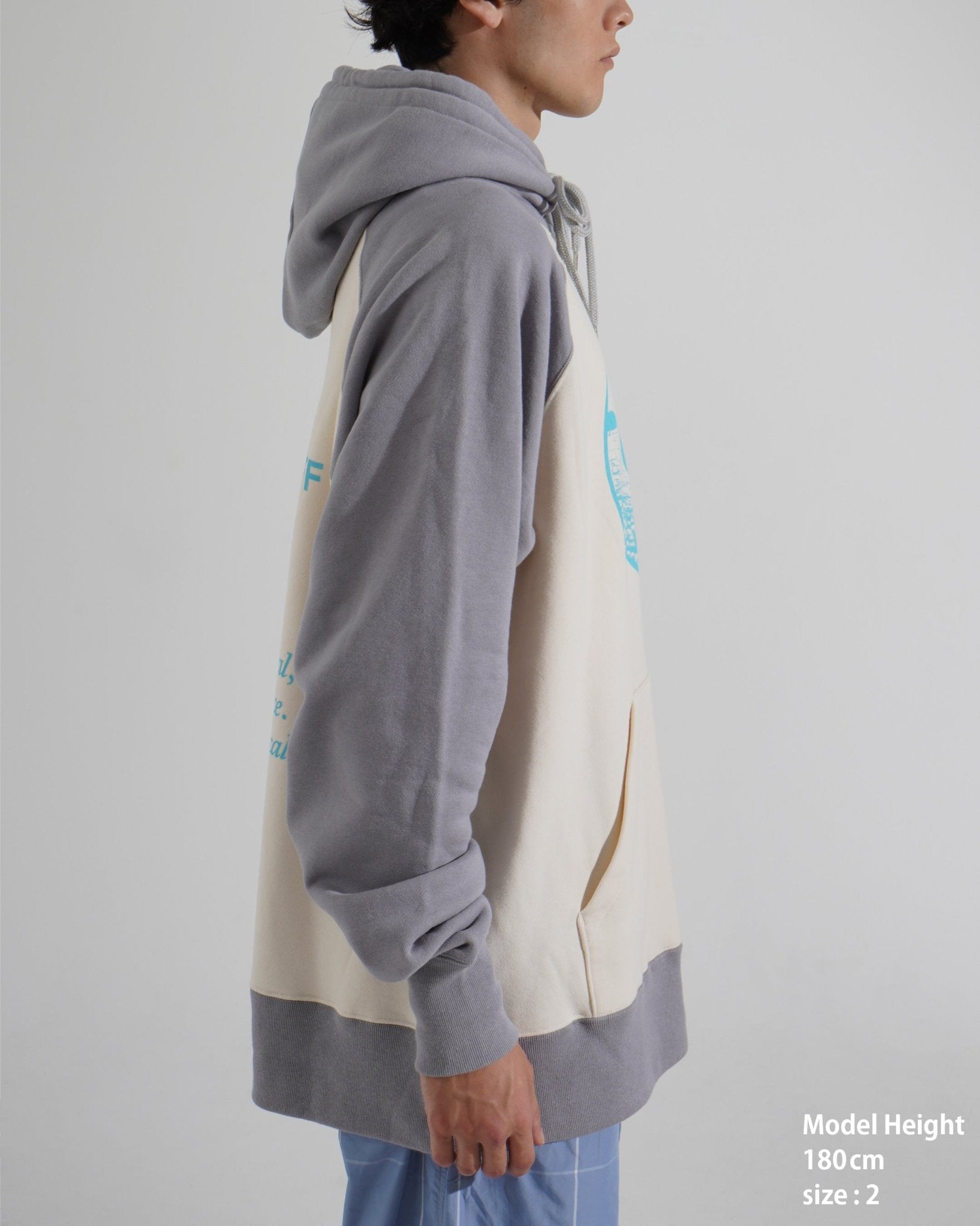 PRINTED RAGLAN HOODIE - TUCKSHOP