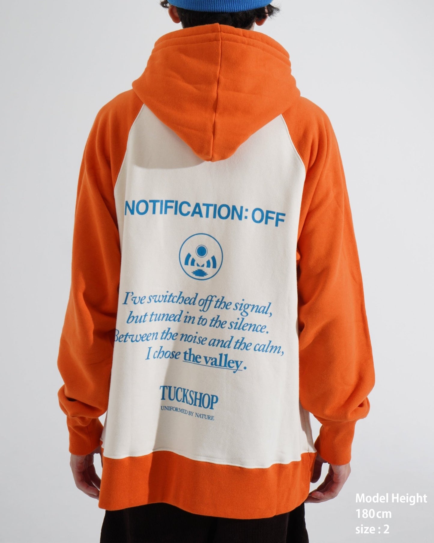 PRINTED RAGLAN HOODIE - TUCKSHOP