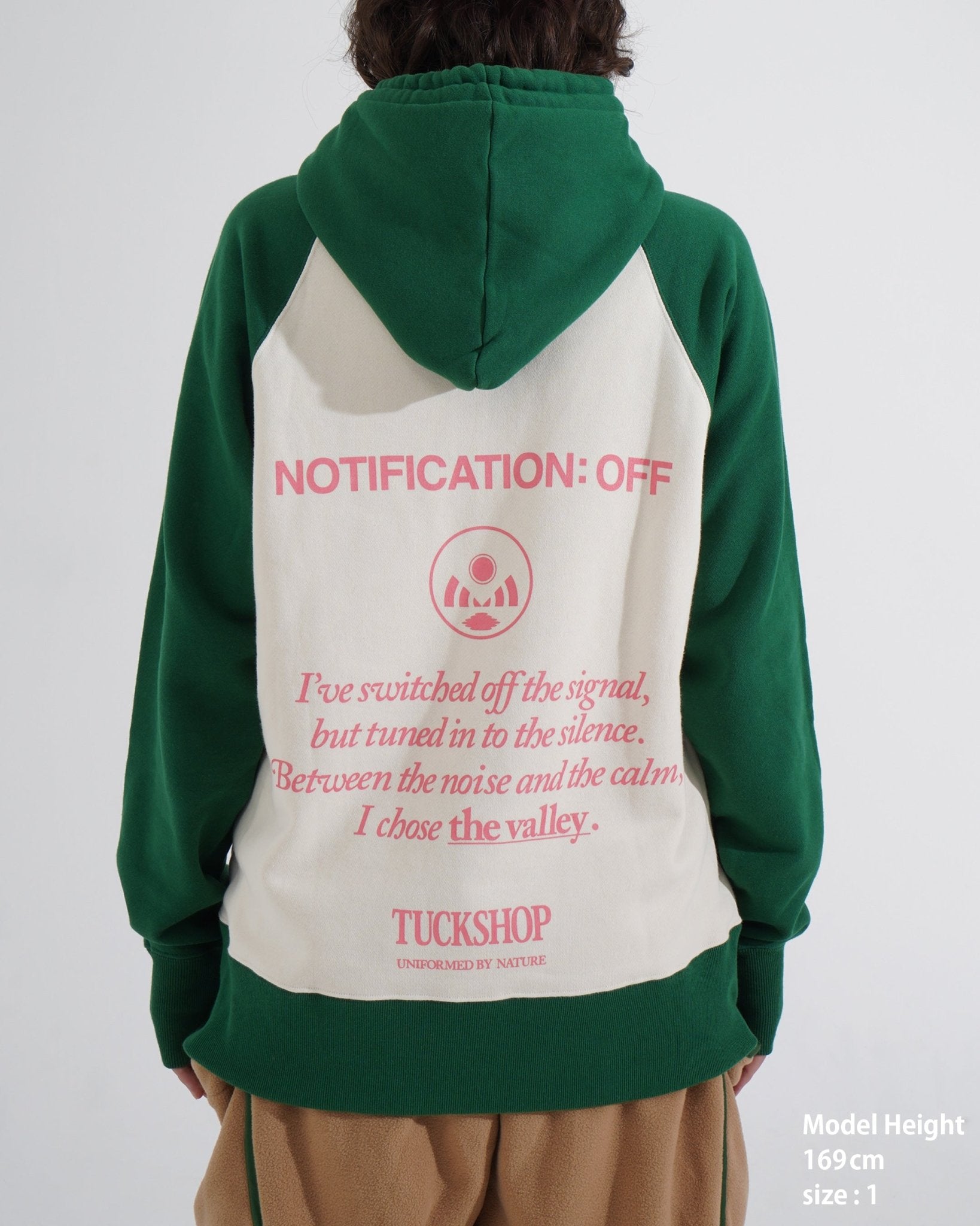 PRINTED RAGLAN HOODIE - TUCKSHOP