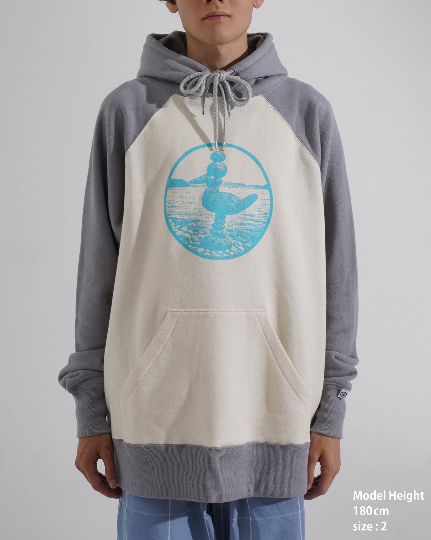 PRINTED RAGLAN HOODIE - TUCKSHOP