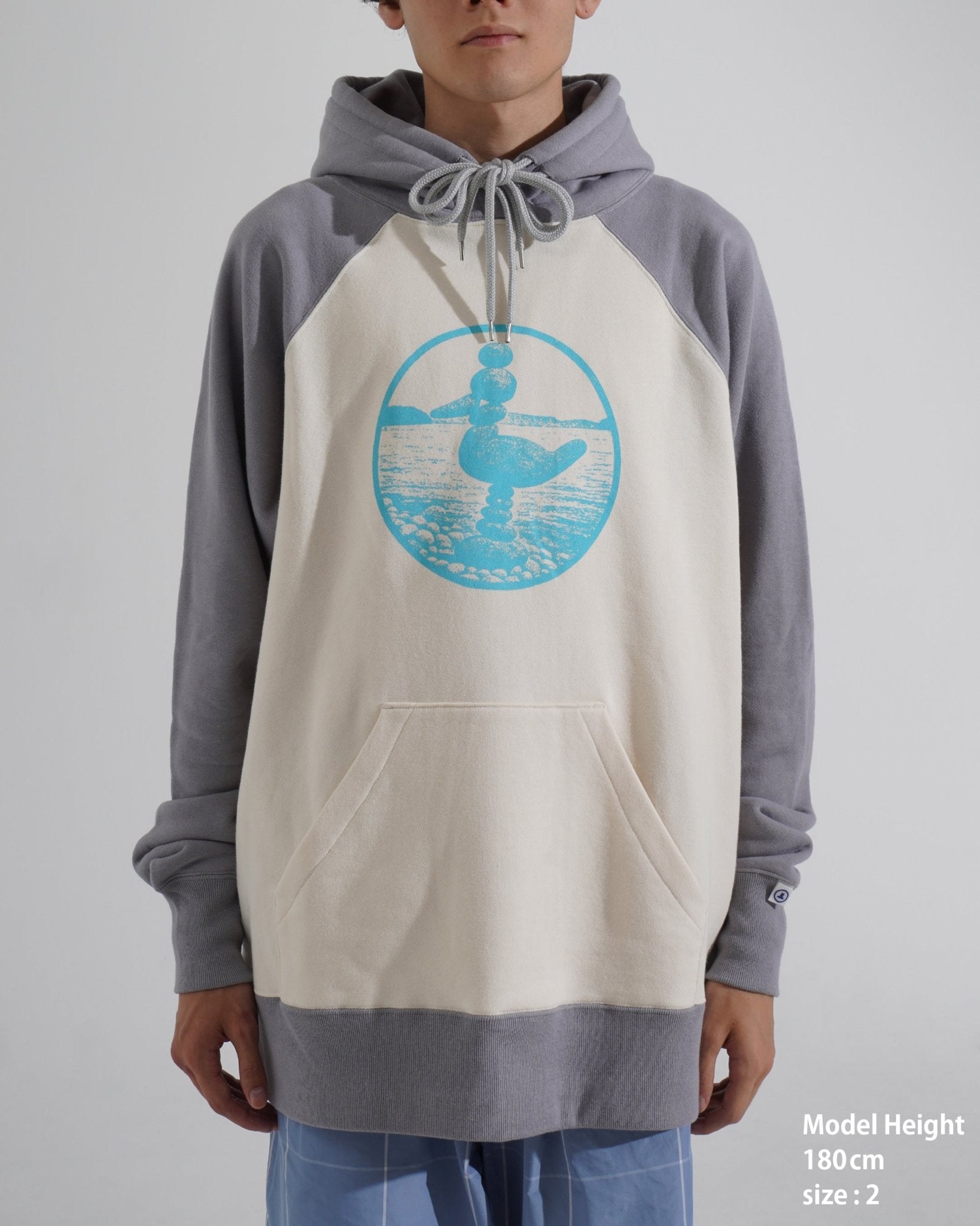 PRINTED RAGLAN HOODIE - TUCKSHOP