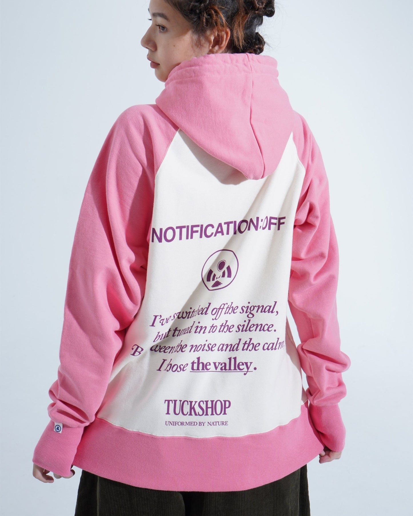PRINTED RAGLAN HOODIE - TUCKSHOP