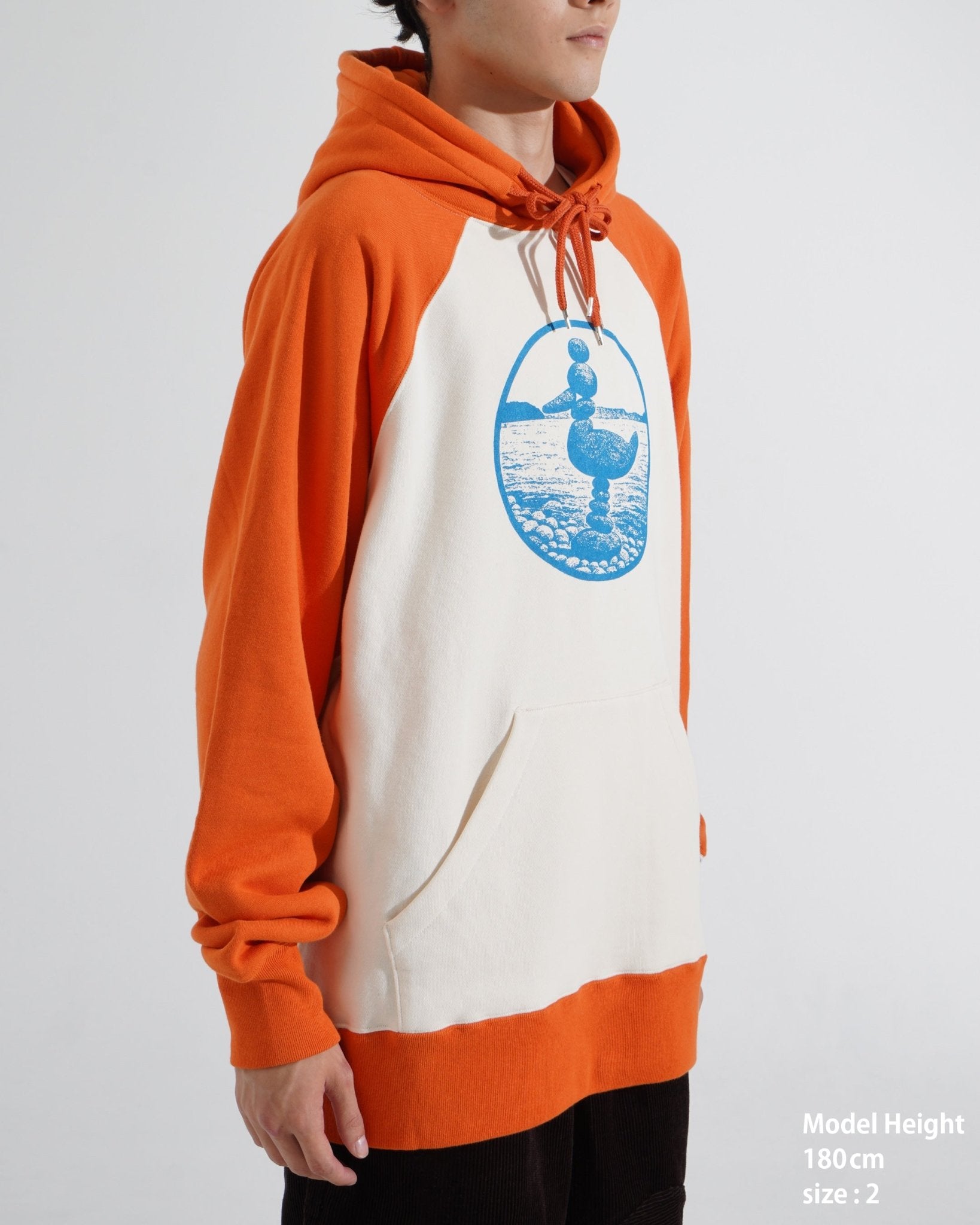 PRINTED RAGLAN HOODIE - TUCKSHOP