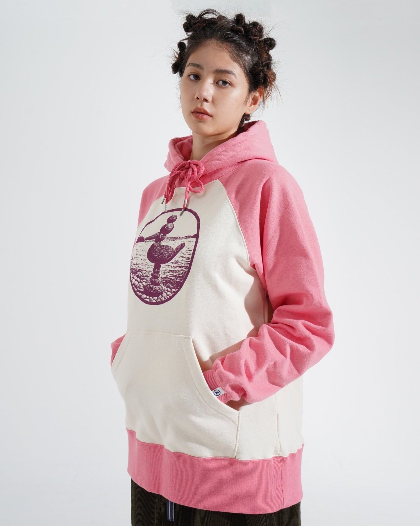 PRINTED RAGLAN HOODIE - TUCKSHOP