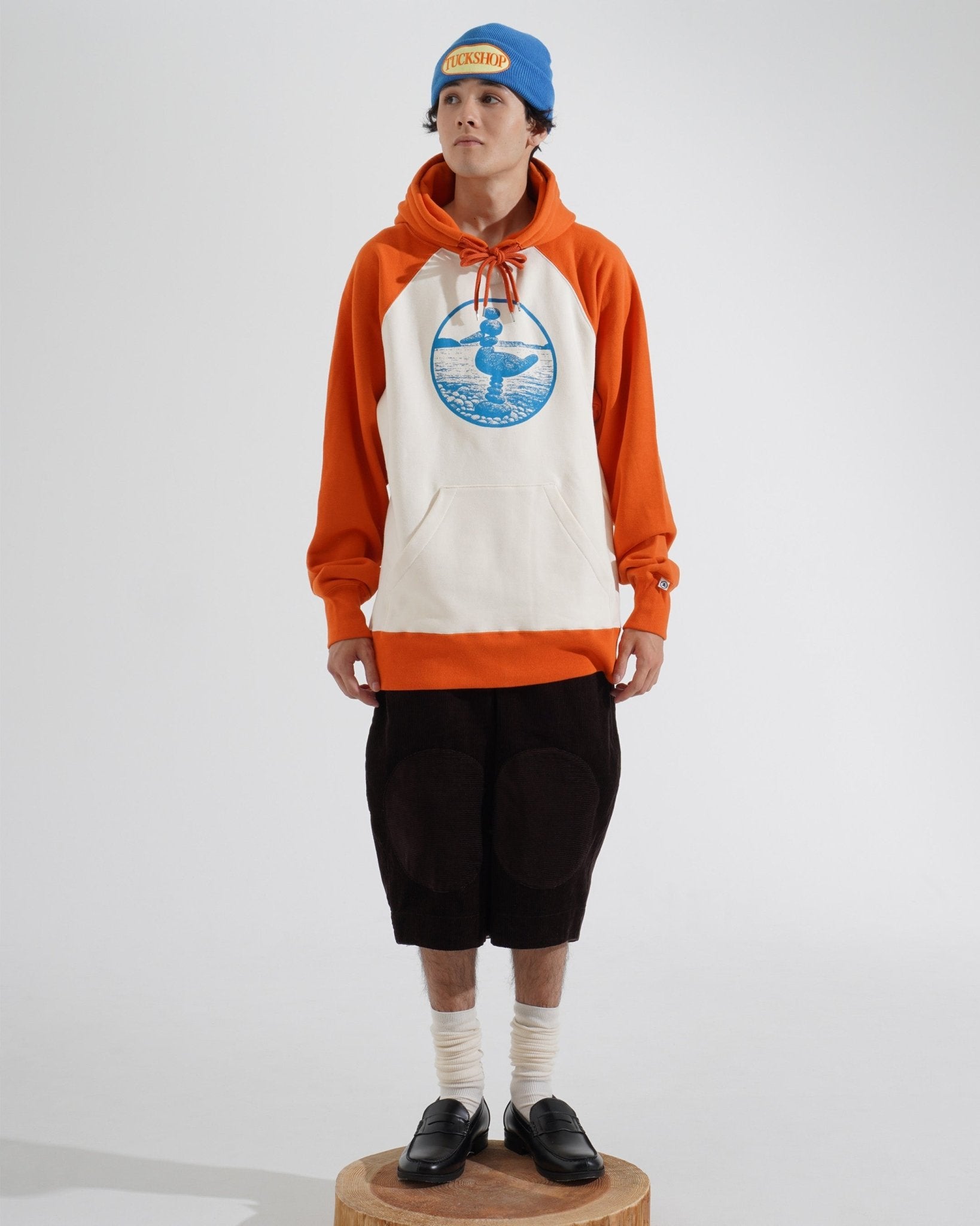PRINTED RAGLAN HOODIE - TUCKSHOP