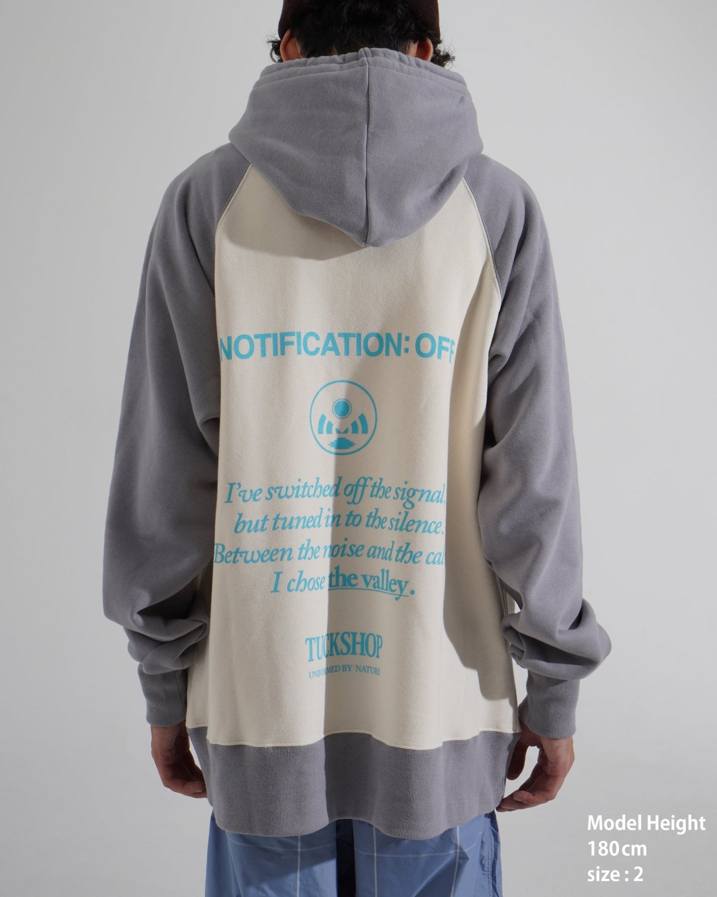 PRINTED RAGLAN HOODIE - TUCKSHOP