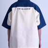 SPLIT SS SHIRT / blue & off white - TUCKSHOP