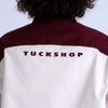 SPLIT SS SHIRT / burgundy & off white - TUCKSHOP