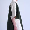SPLIT SS SHIRT / off white & khaki - TUCKSHOP