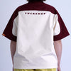 SPLIT SS SHIRT / off white & khaki - TUCKSHOP