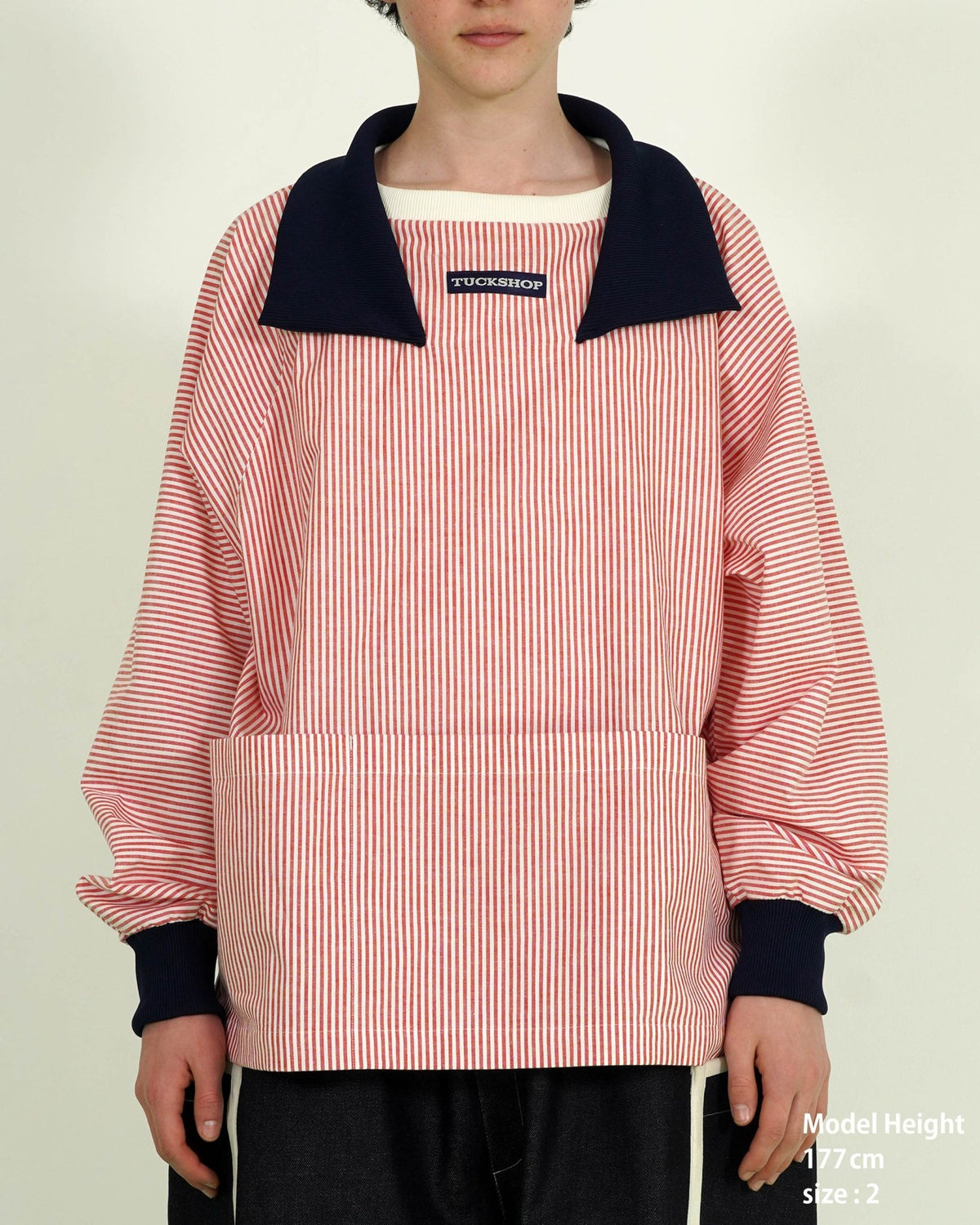 STRIPE COLLAR PULLOVER - TUCKSHOP