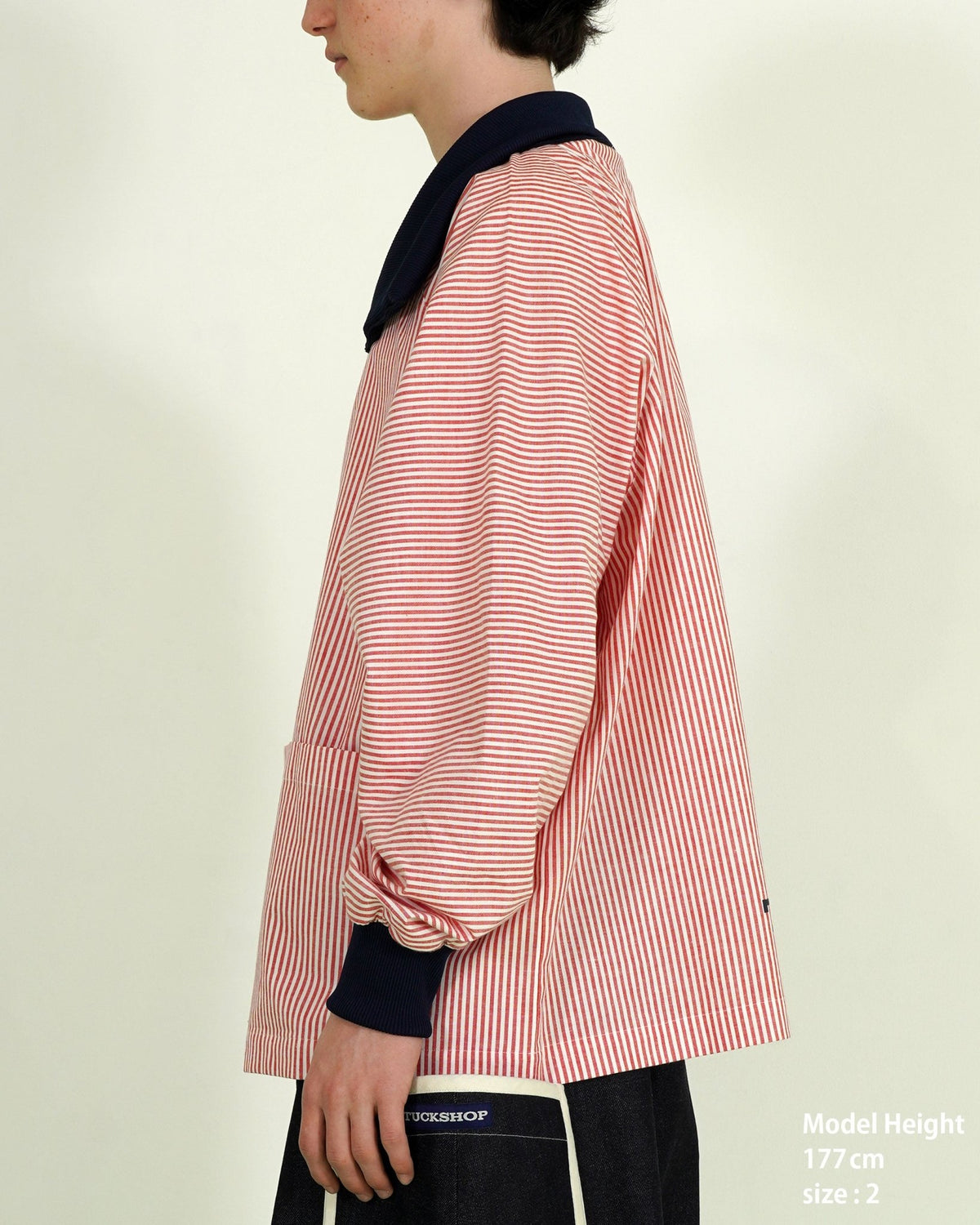 STRIPE COLLAR PULLOVER - TUCKSHOP