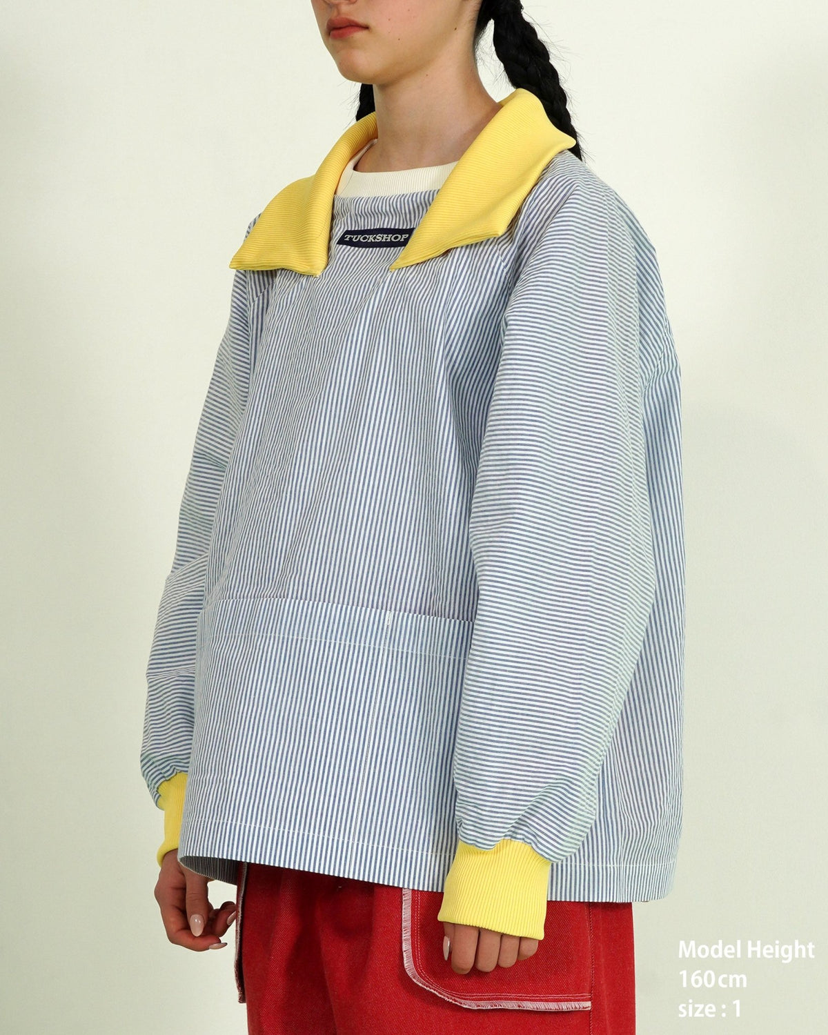 STRIPE COLLAR PULLOVER - TUCKSHOP