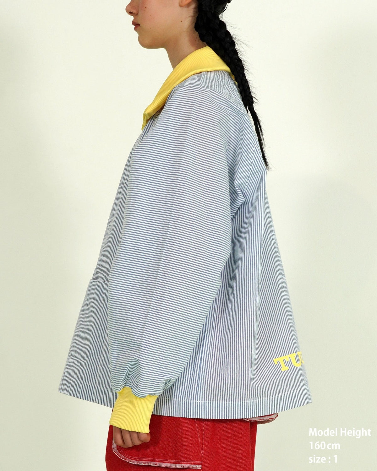 STRIPE COLLAR PULLOVER - TUCKSHOP