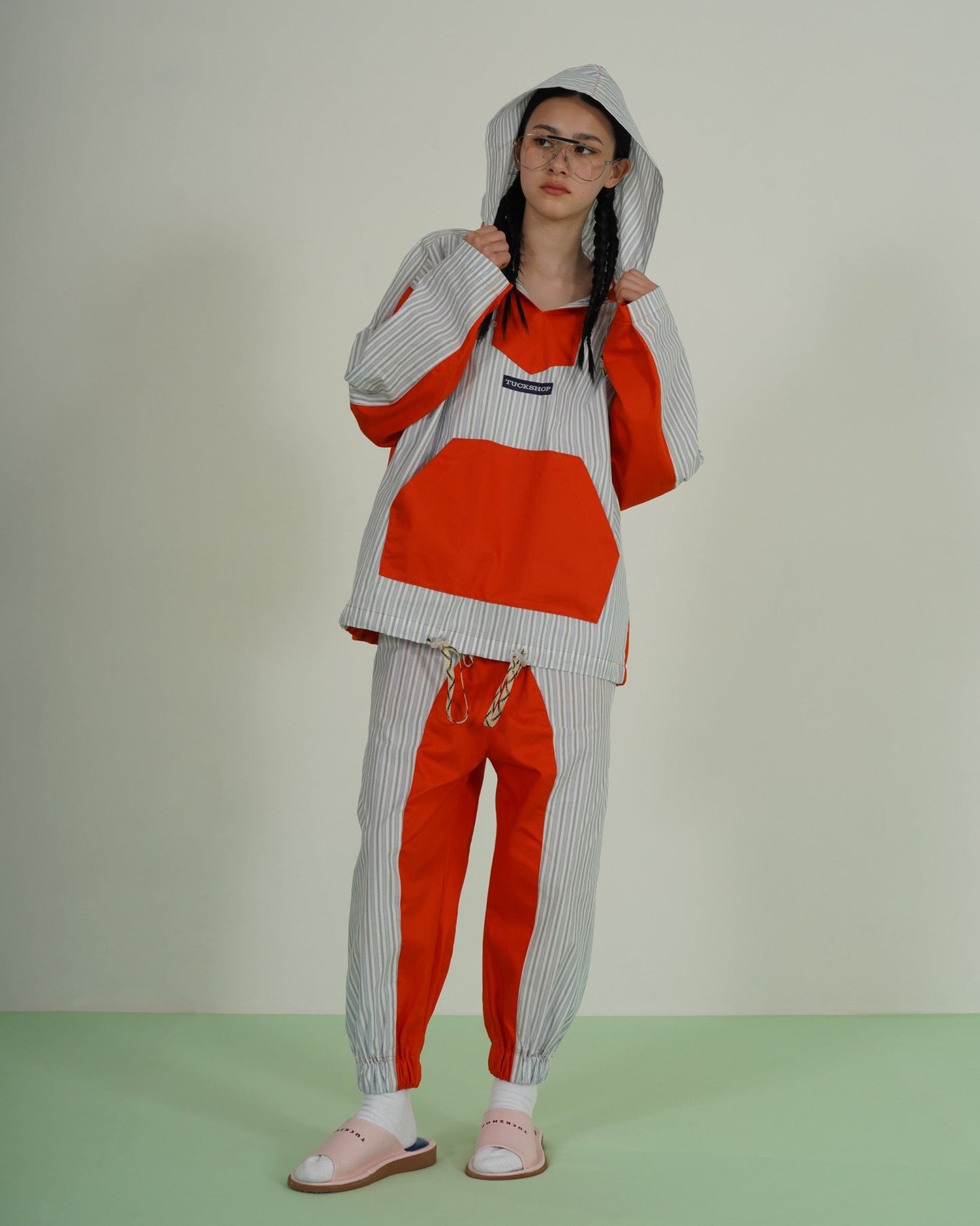 STRIPE TRACK PANTS - TUCKSHOP