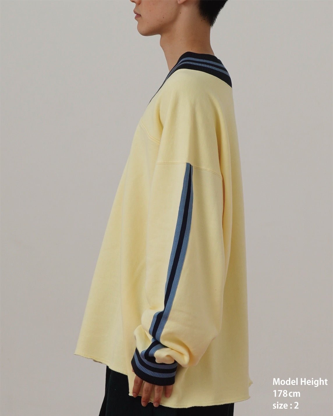 V - NECK SWEATSHIRT - TUCKSHOP