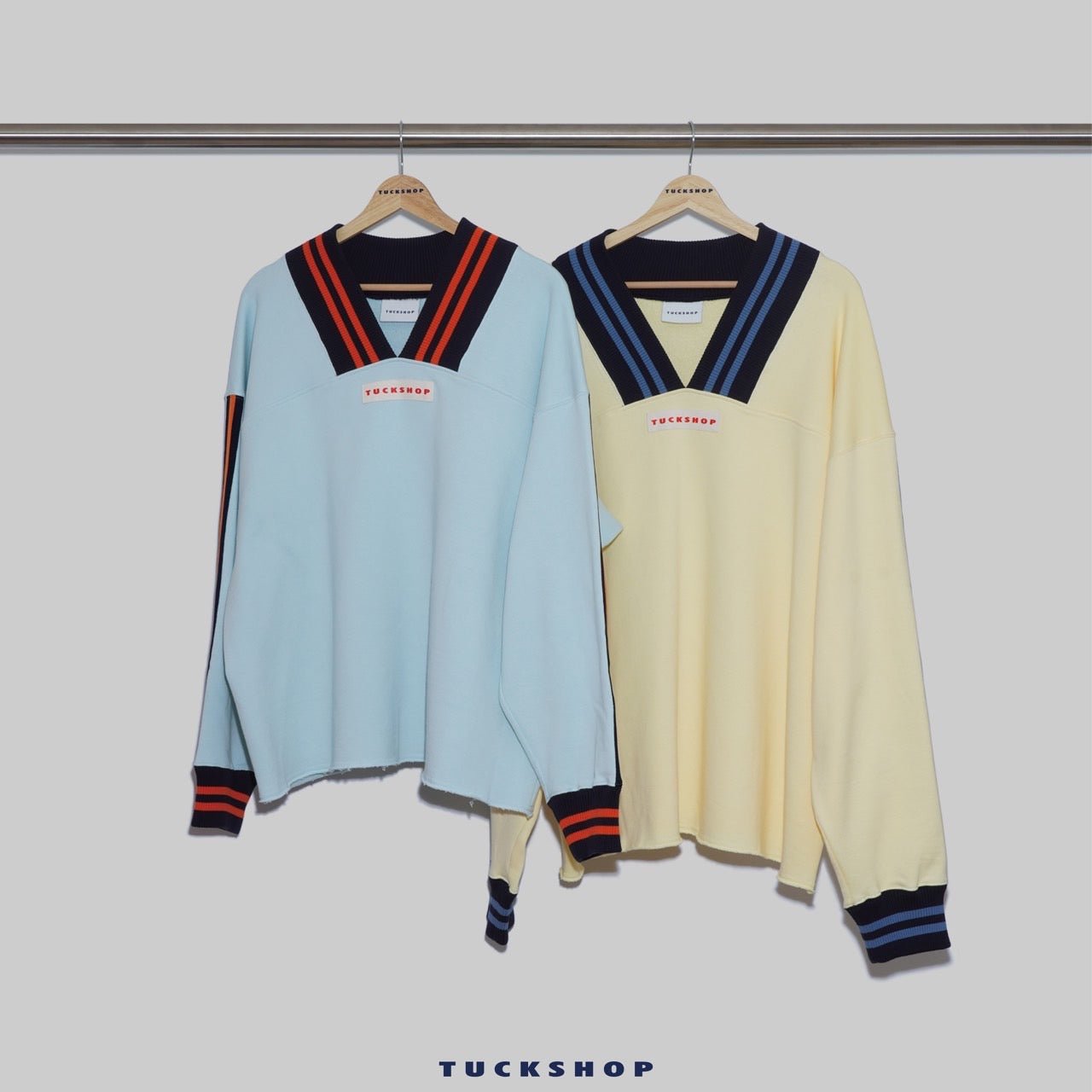 V - NECK SWEATSHIRT - TUCKSHOP