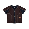 WAFFLE BASEBALL SHIRT / burgundy & navy - TUCKSHOP