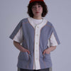 WAFFLE BASEBALL SHIRT / gray & white - TUCKSHOP