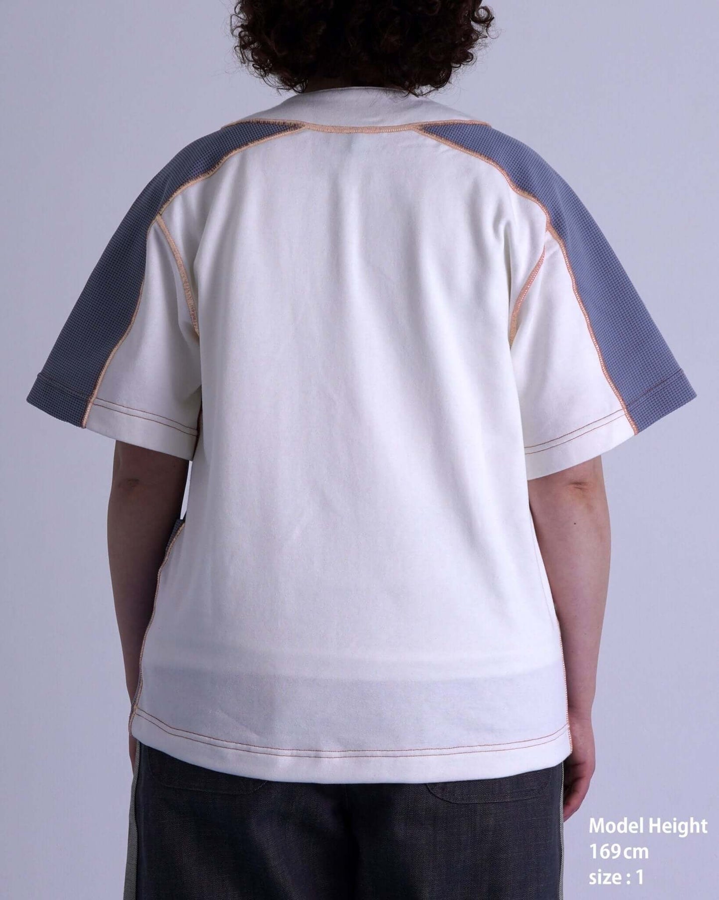 WAFFLE BASEBALL SHIRT / gray & white - TUCKSHOP