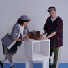 WAFFLE BASEBALL SHIRT / gray & white - TUCKSHOP