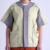 WAFFLE BASEBALL SHIRT / yellow & gray - TUCKSHOP
