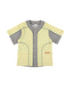 WAFFLE BASEBALL SHIRT / yellow & gray - TUCKSHOP