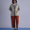 WAFFLE BASEBALL SHIRT / yellow & gray - TUCKSHOP