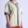WAFFLE BASEBALL SHIRT / yellow & gray - TUCKSHOP