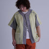 WAFFLE BASEBALL SHIRT / yellow & gray - TUCKSHOP