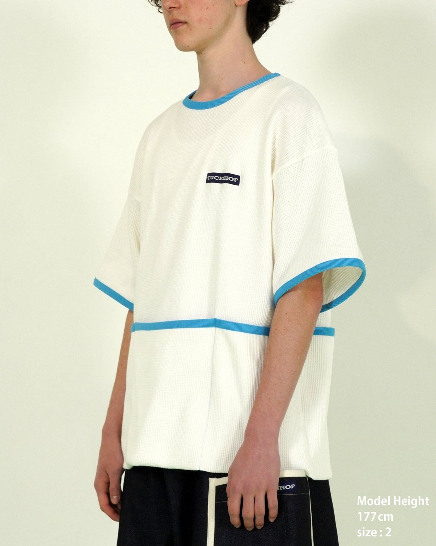 WAFFLE PIPING T - SHIRT - TUCKSHOP