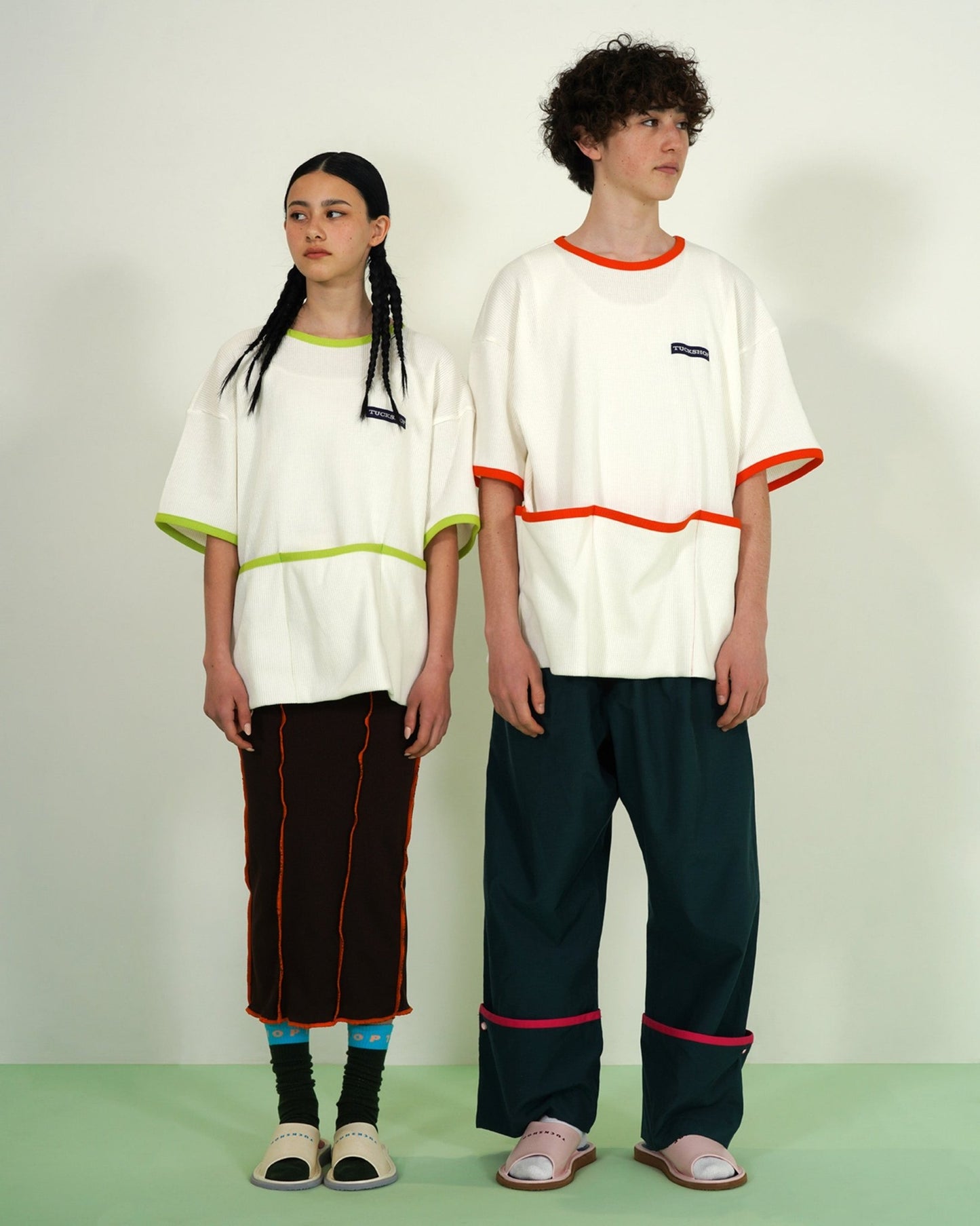 WAFFLE PIPING T - SHIRT - TUCKSHOP