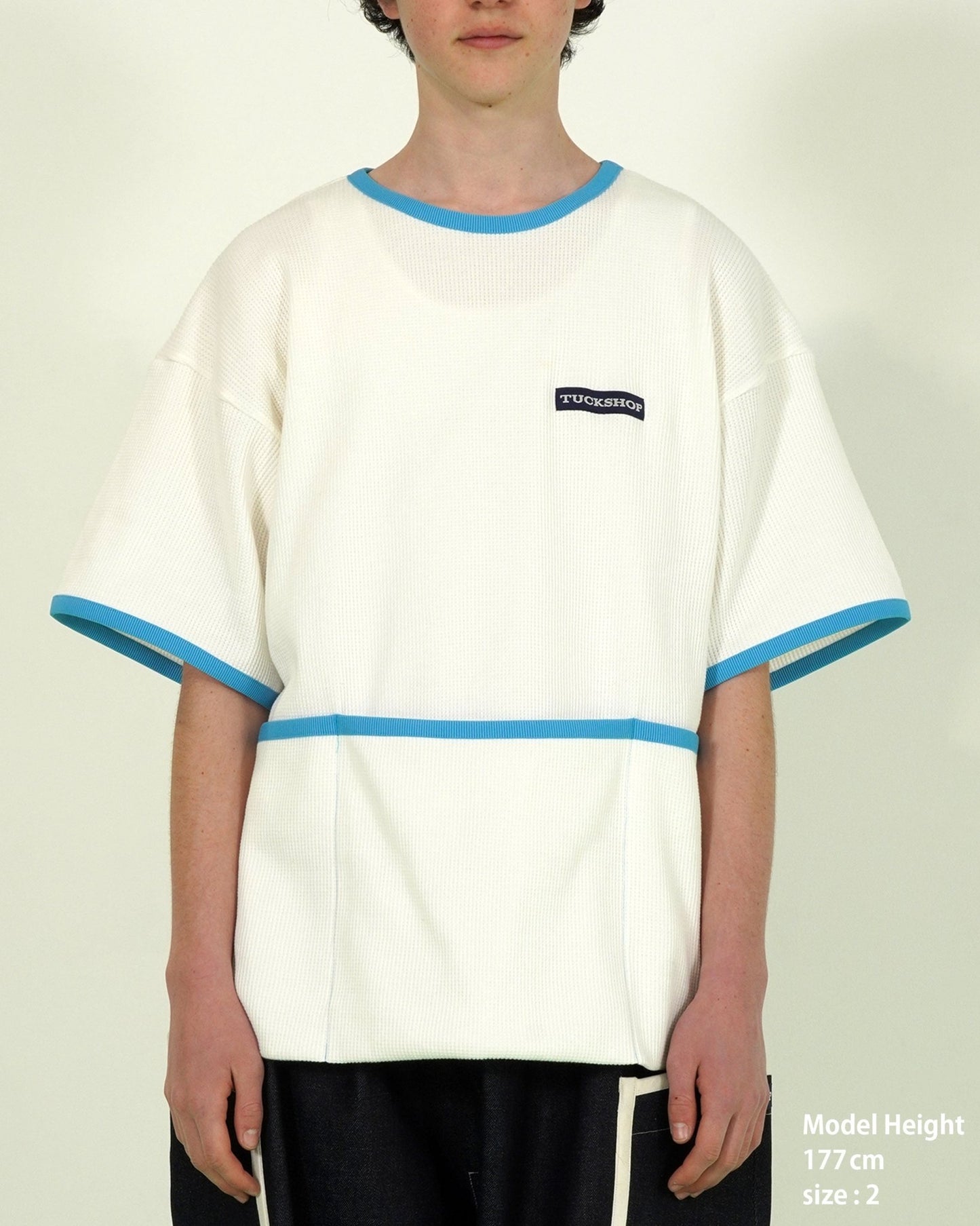 WAFFLE PIPING T - SHIRT - TUCKSHOP