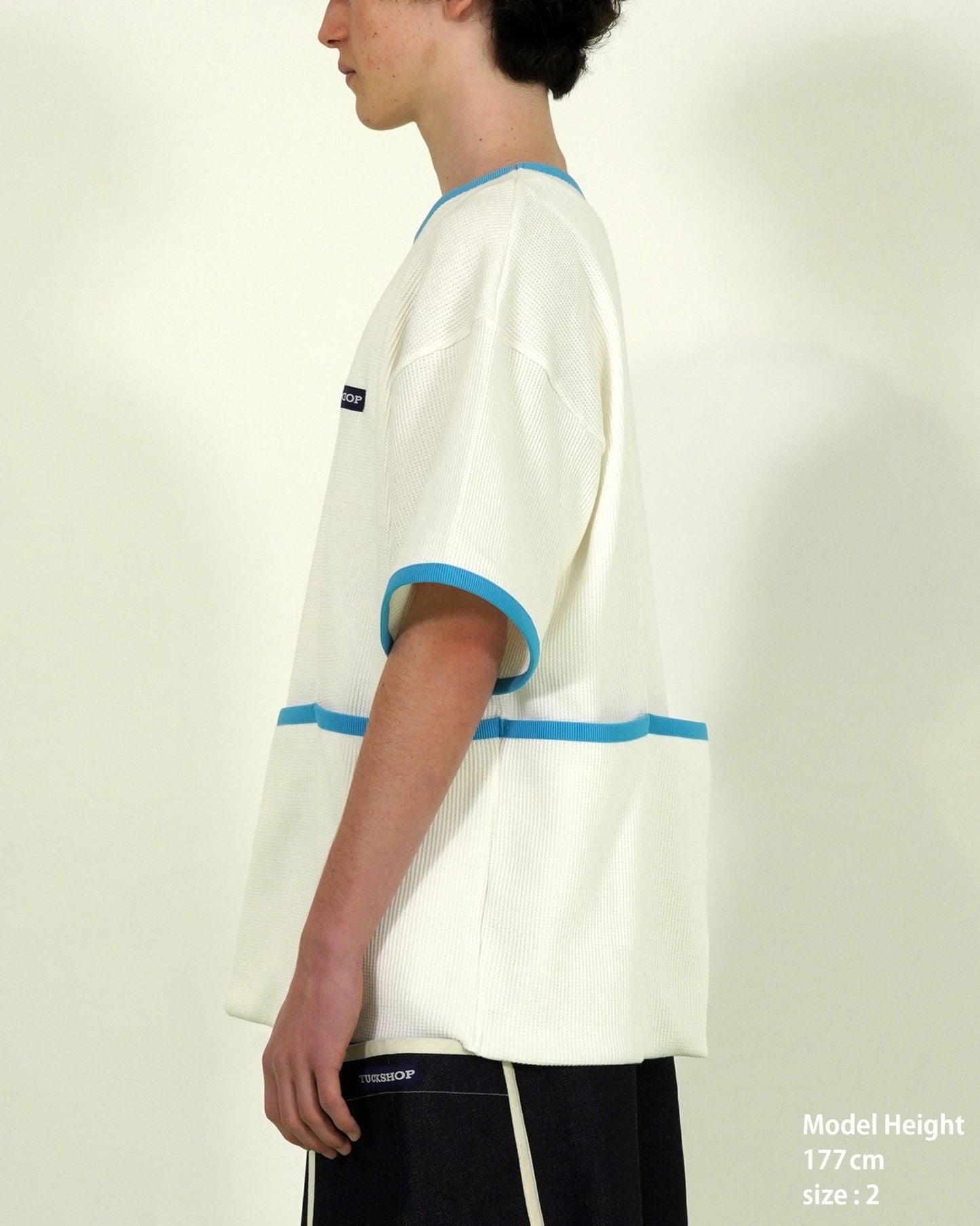 WAFFLE PIPING T - SHIRT - TUCKSHOP