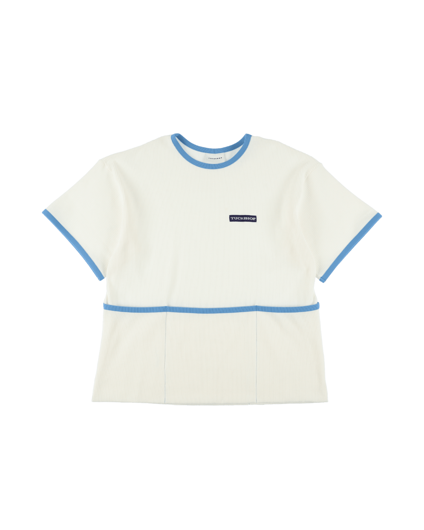 WAFFLE PIPING T - SHIRT - TUCKSHOP