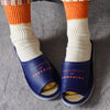 WOVEN SLIDES / royal blue - TUCKSHOP